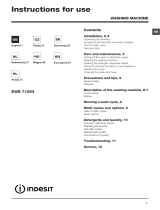 Indesit EWE 71083 W EU instrukcja