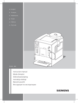 Siemens Fully Automatic Espresso Maker (FAE) Instrukcja obsługi