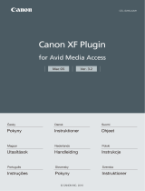 Canon XF105 Instrukcja obsługi
