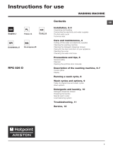 HOTPOINT/ARISTON RPG 826 DS EU instrukcja