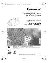 Panasonic nv-gs500 Instrukcja obsługi