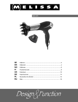 Melissa Hair Dryer 635-075 Instrukcja obsługi