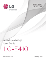LG E410 Instrukcja obsługi