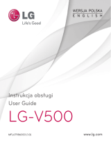 LG Gpad LGV500 blanco Instrukcja obsługi