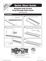 Tripp Lite Cat6 24-Port Feed-Through Patch Panel Skrócona instrukcja obsługi