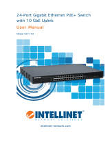 Intellinet 24-Port Gigabit Ethernet PoE  Switch with 10 GbE Uplink Instrukcja obsługi