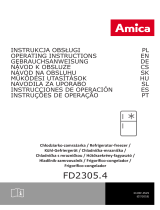 Amica FD2305.4 Kühl-gefrierkombination Instrukcja obsługi