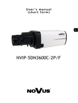 Novus NVIP-5DN3600C-2P/F Instrukcja obsługi