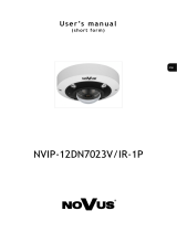 Novus VIP-12DN7023V/IR-1P Instrukcja obsługi