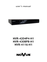 Novus NVR-4408P8-H1/F Instrukcja obsługi