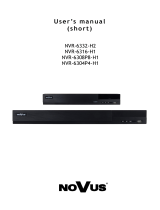 Novus NVR-6208-H1  Instrukcja obsługi