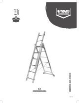 Mac Allister Échelle d'escalier multiposition 3 x 6 marches - 3,85 m Instrukcja obsługi