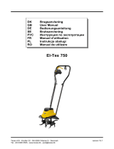 Texas Equipment EL Tex 750 elektrisk havefræser Instrukcja obsługi
