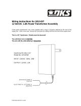 DKS  1812 - 12V 1A Power Transformer  Instrukcja obsługi