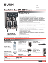 Bunn-O-Matic RWS1 Karta katalogowa