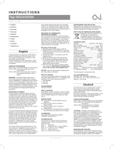 OJ Electronics OCC4 Instrukcja obsługi