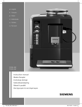 Siemens Fully Automatic Espresso Maker (FAE) Instrukcja obsługi