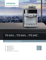 Siemens TE603201 - EQ6 Instrukcja obsługi