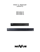 Novus NVR-6208-H1  Instrukcja obsługi