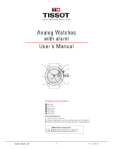 Tissot Analog Watches with alarm Instrukcja obsługi