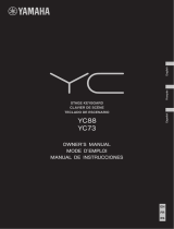 Yamaha YC73 73-Key Stage Keyboard Instrukcja obsługi