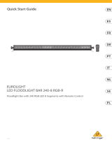Behringer LED FLOODLIGHT BAR 240-8 RGB-R Skrócona instrukcja obsługi