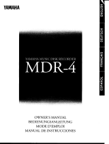 Yamaha MDR-4 Instrukcja obsługi