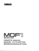 Yamaha MDF1 Instrukcja obsługi
