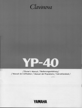 Yamaha YP-X Series Instrukcja obsługi