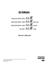 Yamaha AI8-AD8 Instrukcja obsługi
