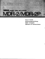 Yamaha MDR-2P Instrukcja obsługi