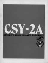 Yamaha CSY-2A Instrukcja obsługi