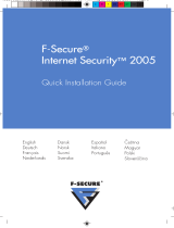 F-SECURE Webcam Internet Security 2005 Instrukcja obsługi