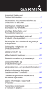 Garmin Approach S2 Important Safety and Product Information