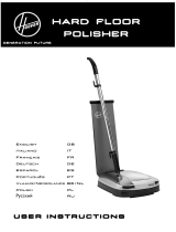 Hoover hard floor polisher Instrukcja obsługi