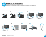 HP Pavilion 25bw 25-inch Diagonal IPS LED Backlit Monitor Instrukcja obsługi