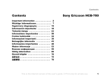 Sony Ericsson HCB-700 Instrukcja obsługi