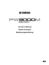 Yamaha PW3000M Instrukcja obsługi
