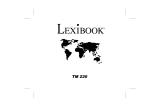 Lexibook Touchman TM231 Instrukcja obsługi