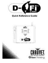 CHAUVET DJ D-Fi 2.4GHz instrukcja obsługi