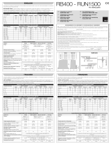 Nice Automation ROBUS RB400 and RUN1500 Instrukcja obsługi