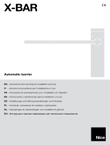 Nice Automation XBAR Instrukcja obsługi