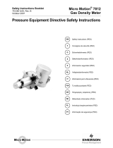 Micro Motion Pressure Equipment Directive - Model 7812 Instrukcja obsługi