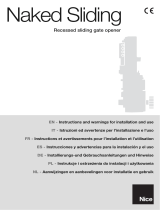 Nice Automation Naked Sliding 400 Instrukcja obsługi