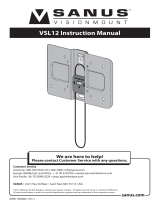 Sanus VSL12 Instrukcja instalacji