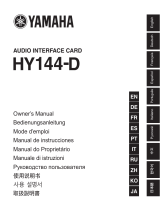 Yamaha HY144 Instrukcja obsługi