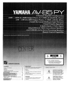 Yamaha AV-85PY Instrukcja obsługi