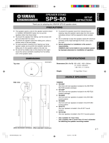 Yamaha SPS-80 Instrukcja obsługi