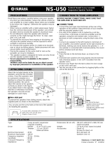 Yamaha NS-U50 Instrukcja obsługi
