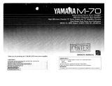 Yamaha M-70 Instrukcja obsługi